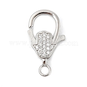 Латунный микро pave прозрачный кубический цирконий лобстер KK-P299-04P