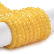 Запекание расписных стеклянных бусин с имитацией нефрита DGLA-A034-J4MM-A24