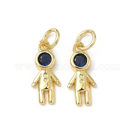 Латунные микро проложить кубического циркония подвески KK-L243-13G-02-1