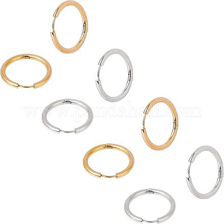 Серьги-кольца из нержавеющей стали 304 EJEW-UN0001-06-1