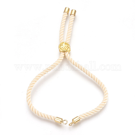 Изготовление браслетов из хлопка KK-F758-03K-G-1