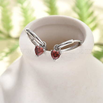 Серьги-кольца из нержавеющей стали 304 с микропаве из кубического циркония STAS-R004-03P-01-1