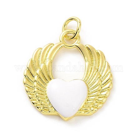 Подвески из латуни с эмалью в стойку KK-C008-14G-01-1