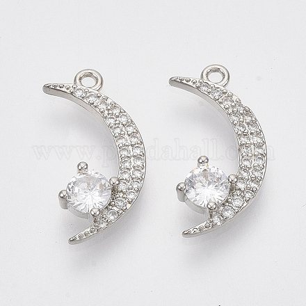 Латунные микро проложить кубического циркония подвески KK-T050-41P-NF-1