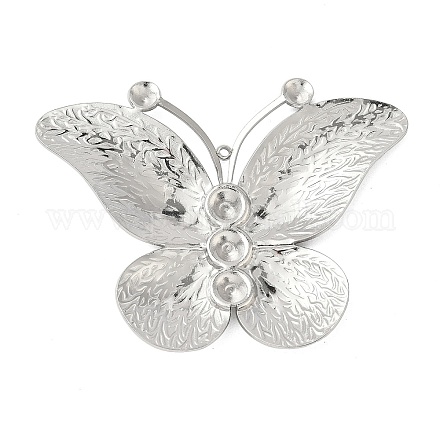 Крупные подвески из нержавеющей стали 304 со стразами STAS-D376-20P-1