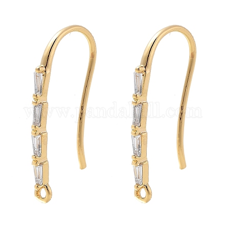 Латунные крючки для серьги из чистого циркония KK-G516-04G-1
