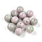 Resin Beads, Round, Two Tone, Violet, 8mm, Hole: 2mm
