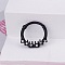 316L Stainless Steel Hoop Nose Rings, Black, 8mm, Pin: 1.2mm