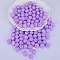 Round Silicone Focal Beads, Violet, 15mm, Hole: 2mm