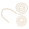 3Pcs 3 Style Resin & Iron & Aluminium Bag Strap Handles, with Alloy Lobster Claw Clasps, for Bag Straps Replacement Accessories, Golden, 1pc/style