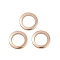 Ion Plating(IP) 304 Stainless Steel Linking Rings, Ring, Rose Gold, 8x1mm