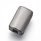 Brass Grooved Beads, Lead Free & Cadmium Free, Rectangle, Gunmetal, 10x6x3.5mm, Hole: 2x2mm and 9x1mm