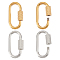 UNICRAFTALE Screw Carabiner Lock Stainless Steel Screw Locking Keychain Carabiner Clasp Metal Keychain Clip Hook Quick Link for Jewelry Making Handbag DIY Accessory