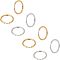 UNICRAFTALE Polishing Hoop Earrings 8 Pairs 25mm Stainless Steel Huggie Earrings 2 Colors Huggie Hoop Loop Earrings Components for DIY Women Earrings Jewelry Making