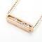 304 Stainless Steel Pendant Necklaces, with Cubic Zirconia and Lobster Claw Clasps, Cable Chains, Rectangle, Golden, 17.3 inch(44cm)