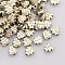 Tibetan Style Alloy Beads, Leaf, Cadmium Free & Nickel Free & Lead Free, Antique Silver, 7x7x3mm, Hole: 1mm