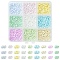 45g 9 colors Glass Seed Beads, Peanut, Mixed Color, 3.5~4x2~2.5x2~2.3mm, Hole: 0.8mm, about 5g/color
