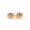 Brass Beads, Nickel Free, Lantern, Real 18K Gold Plated, 7x5mm, Hole: 1.6mm