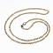 304 Stainless Steel Figaro Chain Necklaces, with Lobster Claw Clasps, Golden & Stainless Steel Color, 23.43 inch(59.5cm)