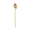 Brass Micro Pave Cubic Zirconia Pendant Bails, Round, Real 18K Gold Plated, 37x5.5x2.5mm, Hole: 1mm