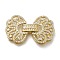 Rack Plating Flower Brass Micro Pave Clear Cubic Zirconia Fold Over Clasps, Long-Lasting Plated, Lead Free & Cadmium Free, Real 18K Gold Plated, 41.5mm