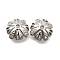 Brass Micro Pave Clear Cubic Zirconia Bead Caps, Cadmium Free & Lead Free, Long-Lasting Plated, Rack Plating, Platinum, 8.5x3.5mm, Hole: 1.2mm