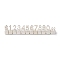 Aluminum Alloy Price Display Cube Adjustable Price Tag, with Number 0~9 and Letter Dollar Price Block Kit, for Jewelry Price Display Counter Stand
, Silver, 0.7~0.9x0.5~0.7x0.5cm, 12pcs/set