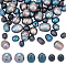 60Pcs 3 Style Natural Cultured Freshwater Pearl Beads, Dyed, Mixed Shapes, Black, 7~10x5~12mm, Hole: 0.5~1.8mm, 20pcs/style