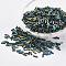 Glass Bugle Beads, Iris, Colorful, 9x2mm, Hole: 0.5mm, about 7000pcs/bag
