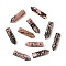 Natural Rhodonite Pointed Pendants, Faceted, Bullet, 30~33x8~9mm, Hole: 1.4~1.6mm