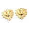 PVD Vacuum Plating 304 Stainless Steel Pendants, Heart Charm, Golden, 18x17.5x4mm, Hole: 2mm