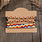 Bohemian Style Glass Seed Beads Handmade Bracelet Sets with Geometric Pattern, Colorful, Inner Diameter: 2-3/8 inch(6cm)~3-1/8 inch(8cm)