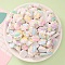 Opaque Resin Imitation Food Cabochons, Strawberry Cake, Mixed Color, 14.5x15x6mm