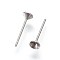 Non-Tarnish 304 Stainless Steel Post Stud Earring Settings, for Pointed Back Xilion Rivoli Rhinestone, Stainless Steel Color, Fit For: 3mm Rhinestone, 13.5x4mm, Pin: 0.6mm