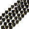 Natural Ice Obsidian Beads Strands, Rhombus, 8~8.5x8~8.5mm, Hole: 1mm, about 37pcs/strand, 15.35''(39cm)