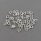 Brass Spring Ring Clasps, Cadmium Free & Lead Free, Silver Color Plated, 10x6x1.5mm, Hole: 1.5mm
