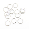 Tarnish Resistant 304 Stainless Steel Open Jump Rings, Stainless Steel Color, 18 Gauge, 10x1mm, Inner Diameter: 8mm, about 1500pcs/bag