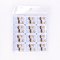 304 Stainless Steel Earlobe Plugs, Screw Back Earrings, with Enamel, Flat Round with Eye, Midnight Blue, Golden, 9.5x3.5mm, Pin: 1mm, 12pairs/bag