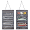 OLYCRAFT 2Pcs Martial Arts Belts Organizer Storage Karate Belts Hanging Bag Holds 8 Karate Belts and 5 Medals Hanging Medal Display Rack Holder for Martial Art Belts Karate Belts Display