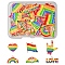 24Pcs 6 Styles Rainbow Color Alloy Enamel Pendants, Light Gold, Mixed Shapes, Mixed Color, 11~28.5x17.5~22.5x1~1.5mm, Hole: 1.5~1.8mm, 4pcs/style