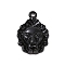 Alloy Pendants, Electrophoresis Black, Lion, 23.5x16x5mm, Hole: 1.8mm