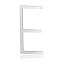 Tarnish Resistant 201 Stainless Steel Links connectors, Letter, Stainless Steel Color, Letter.E, 37x18x1mm, Hole: 1mm