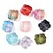 Transparent Glass Beads, Butterfly, Gradient Color, Mixed Color, 12.5~13x14x6mm, Hole: 1~1.2mm