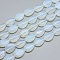 Opalite Beads Strands, Teardrop, 18x13x4mm, Hole: 1mm, about 22pcs/strand, 15.3 inch(39cm)