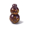 Handmade Lampwork Beads, Gourd, Dark Orchid, 39.5~40x21~22mm, Hole: 1.6~3mm