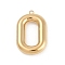304 Stainless Steel Pendants, Ion Plating(IP), Letter Charm, Letter O, 38x25x7mm, hole: 2.2mm