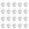 UNICRAFTALE 20pcs 15mm Long 201 Stainless Steel Laser Cut Pendants Hollow Alien Blank Charm Metal Drop Dangle Earring Charms for DIY Bracelet Necklace Jewelry Crafting