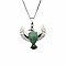 Peace Dove Water Droplet Crystal Necklace Pendant Fashion Ornament Simple Pendant
