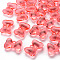 Transparent Acrylic Pendants, Bowknot, Salmon, 21x29x10.5mm, Hole: 2.5mm, about 118pcs/500g