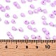 Выпечка расписных стеклянных бусин SEED-C004-01K-4